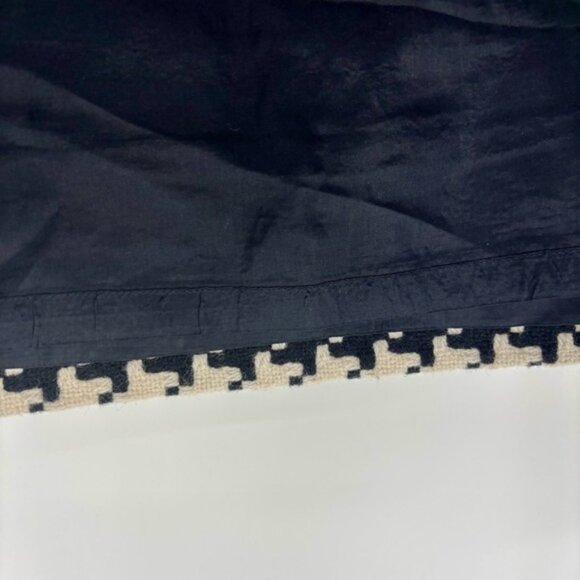 Club Monaco Skirt Womens Size 2 White Black Houndstooth Wool Blend - Picture 6 of 10